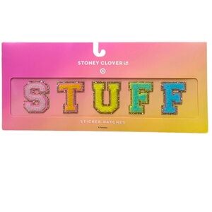 New Target Stoney Clover Lane “S T U F F” Letters Sticker Adhesive Patches Pack